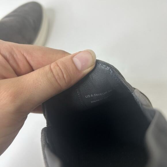 Vince Garvey Womens 6.5 M Gray Suede Low Casual Platform Slip On Daily Sneaker - Picture 7 of 7